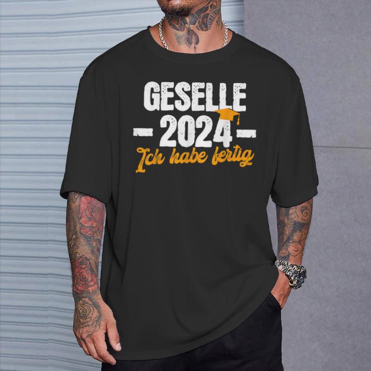 Geselle 2024 Ich Habe Fertig Gesellenprüfung T-Shirt Geschenke für Ihn