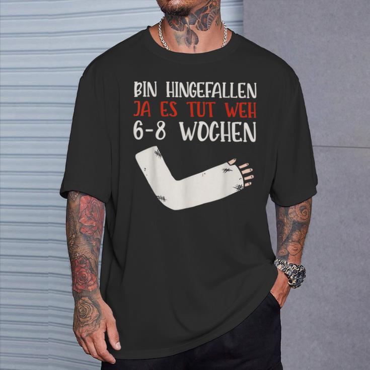 Gips Armbbruch erlag Gute Besserung S T-Shirt Geschenke für Ihn