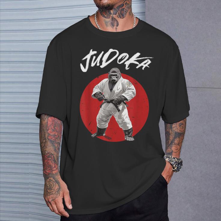 Gorilla Judoka Judo T-Shirt Geschenke für Ihn