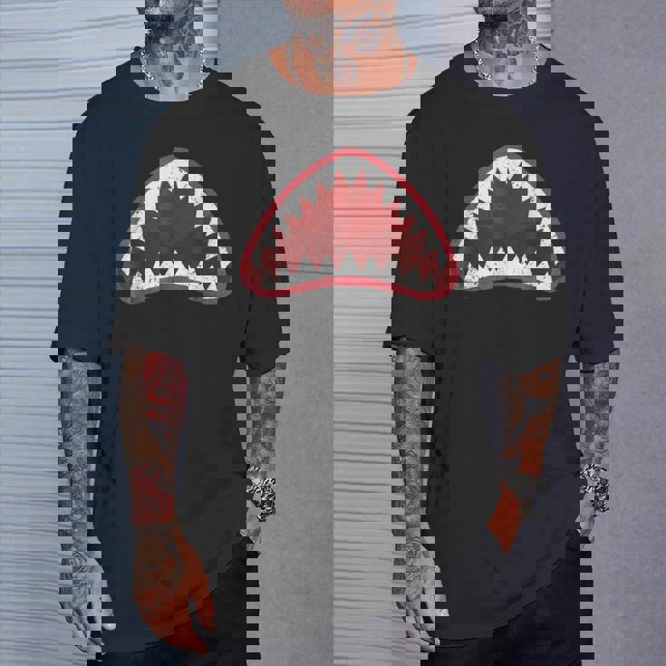 Great Shark Face Graphic Ocean Bite Lover Cool T-Shirt Gifts for Him