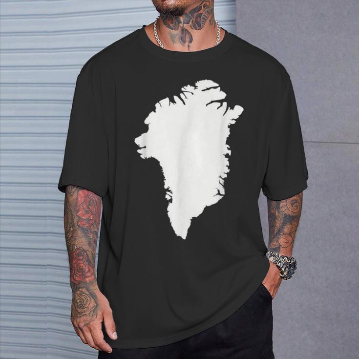 Greenland Map T-Shirt Geschenke für Ihn