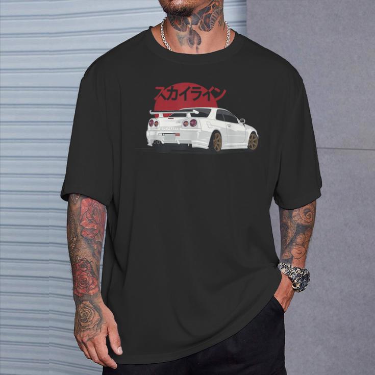 Gt Or 34 Jdm Skyline T-Shirt Geschenke für Ihn