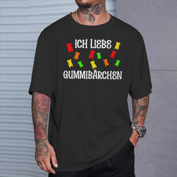 Gummy Bears Ich Liebe Gummärchen T-Shirt Geschenke für Ihn