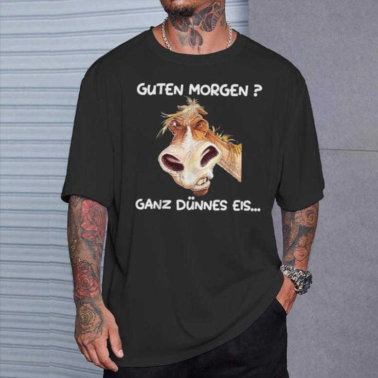 Guten Morgen Ganz Thin Eis T-Shirt Geschenke für Ihn