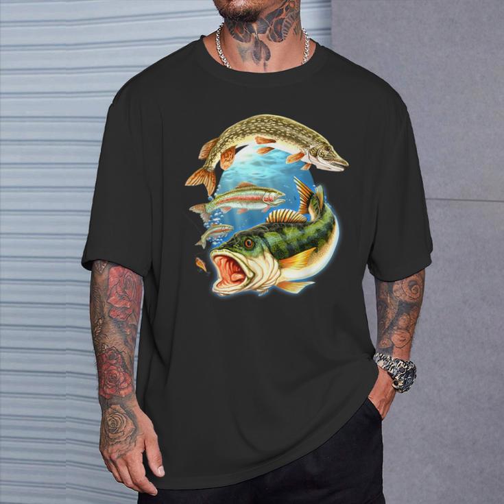 Guter Fang 3 Fisch T-Shirt Geschenke für Ihn