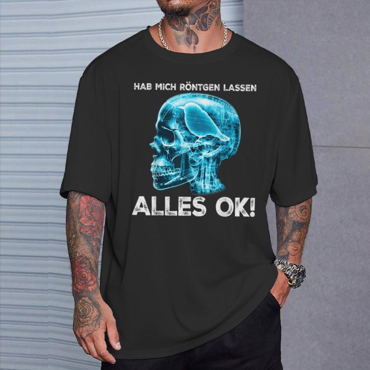 Hab Mich Röntgen Lassen Alles Ok X-Ray Bird T-Shirt Geschenke für Ihn