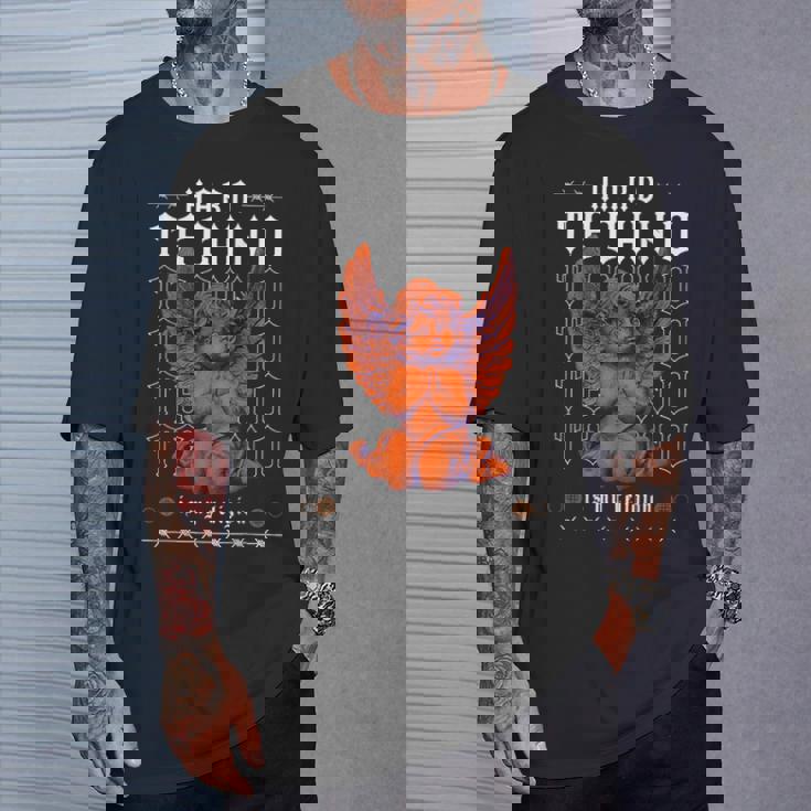 Hardtechno È La Mia Religione Dark Techno Rave Hard Techno Maglietta Regalos para él