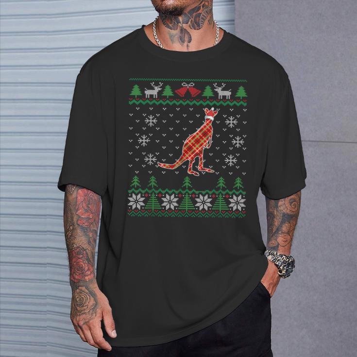 Hässliches Weihnachtskänguru Australien & Aussie Animal T-Shirt Geschenke für Ihn