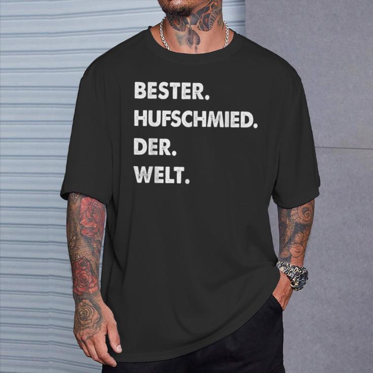 Herren Hufschmied Spruch Bester Hufschmied Der Welt T-Shirt Geschenke für Ihn