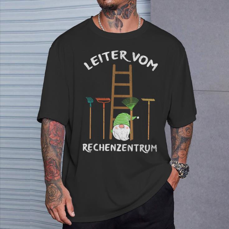 Hobbygärtner Leiterom Rechenzentrum Gärtner Garten Slogan T-Shirt Geschenke für Ihn