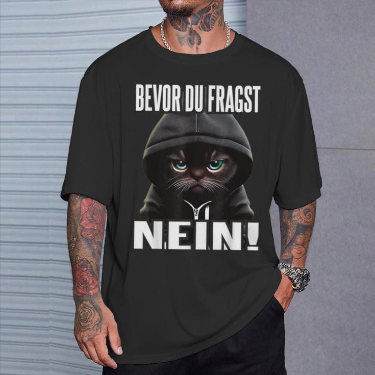 Ich Bevor Du Fragst Nein T-Shirt Geschenke für Ihn