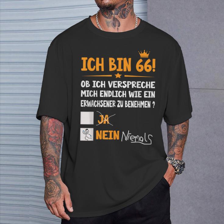 Ich Bin 66 Jahre Adult Birthday S T-Shirt Geschenke für Ihn