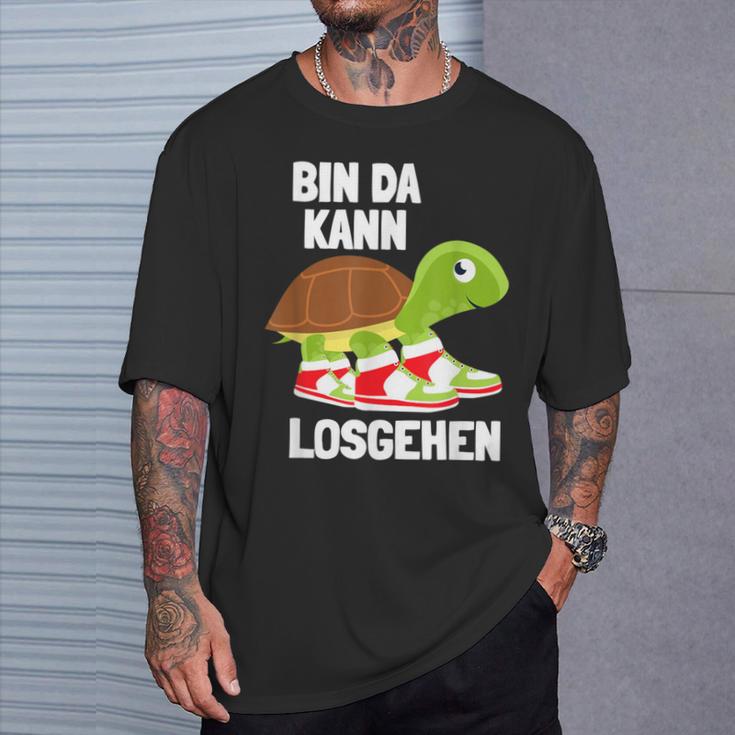 Ich Bin Da Kann Losgehen Schildkröte Sneakers Zu Lät Kommen T-Shirt Geschenke für Ihn