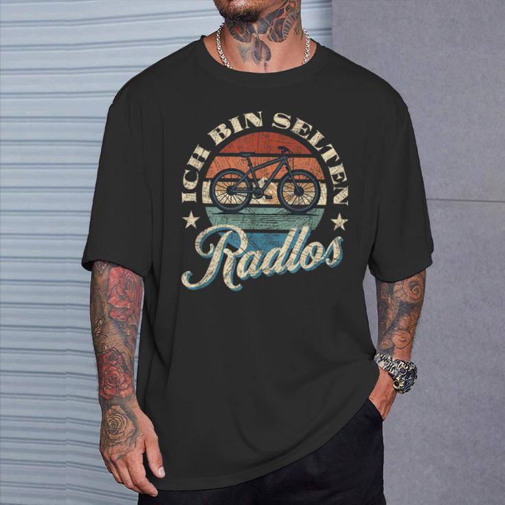 Ich Bin Selten Radlos Biker Bicycle Mtb T-Shirt Geschenke für Ihn