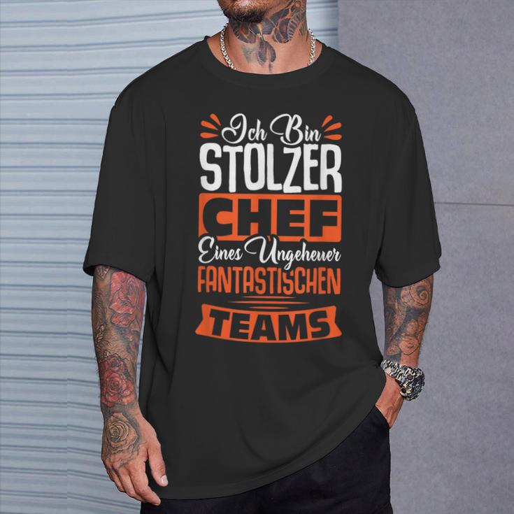 Ich Bin Stolzer Chef Einer Ungeheuer Fantastischen Teams S T-Shirt Geschenke für Ihn