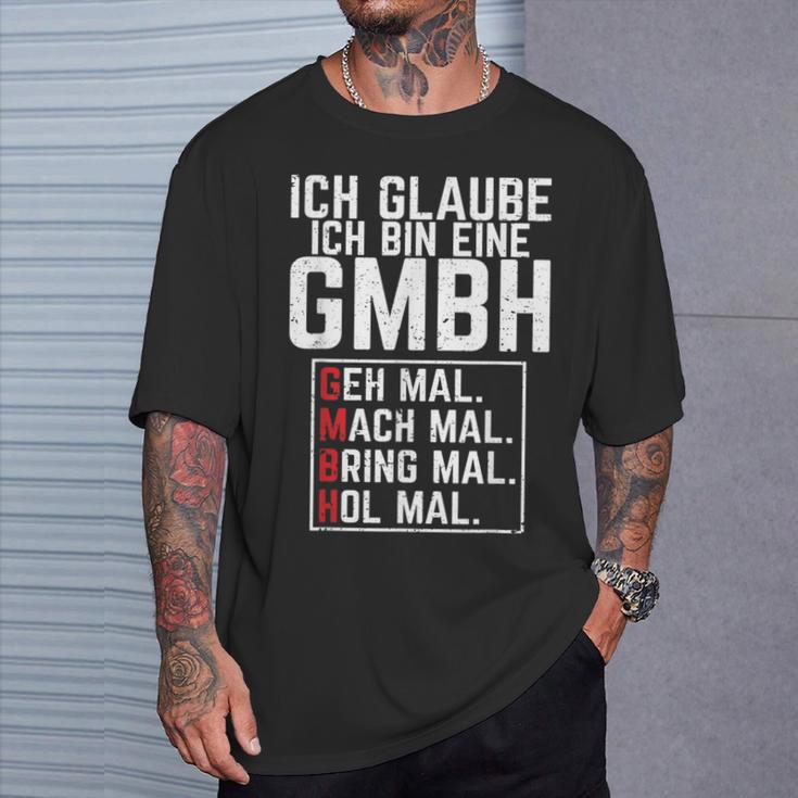 Ich Glaubbe Ich Bin Eine Gmbh Ich Be A Gmbh S T-Shirt Geschenke für Ihn