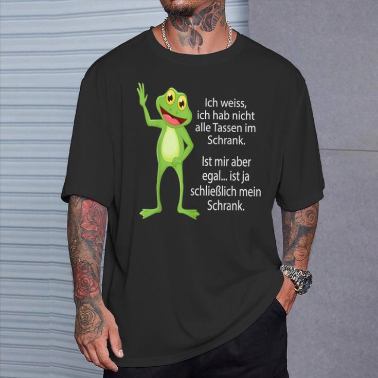 Ich Habe Nicht Alle Masse Im Schrank Frosch Ich Habe Nicht Alle Tassen T-Shirt Geschenke für Ihn