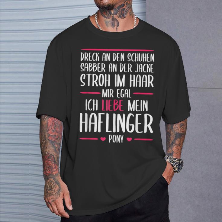 Ich Liebe Mein Haflinger Pony Ich Liebe Mein Haflinger T-Shirt Geschenke für Ihn