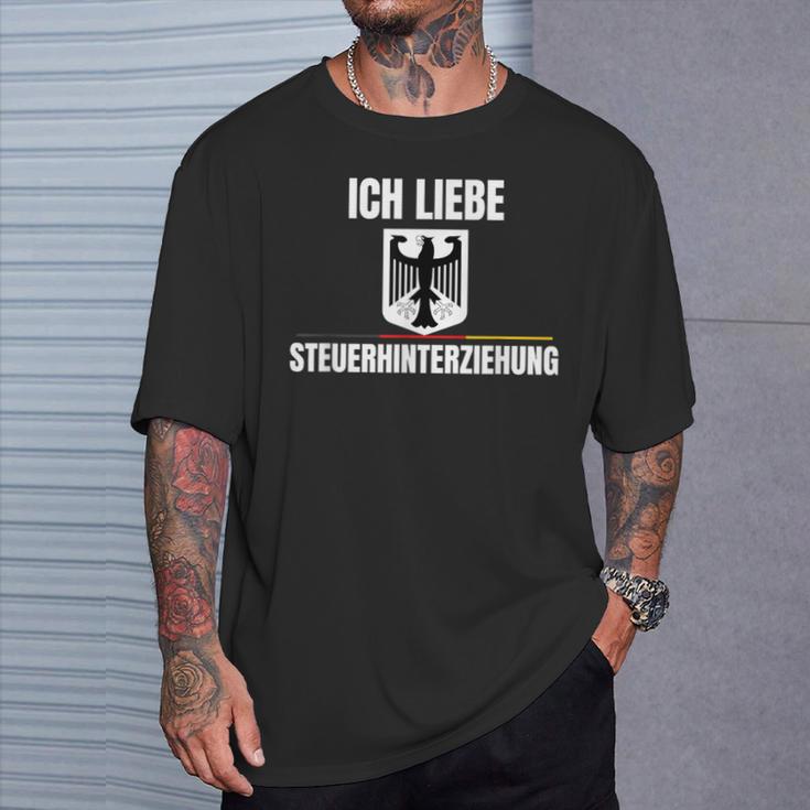 Ich Liebe Steuerhinterziehung T-Shirt Geschenke für Ihn