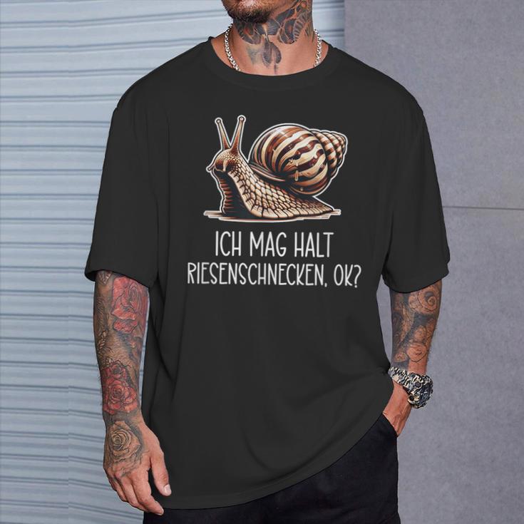 Ich Mag Halt Riesenschnecken Ok Snail T-Shirt Geschenke für Ihn