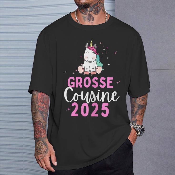 Ich Werde Große Cousin 2025 Unicorn Girls' Cousin T-Shirt Geschenke für Ihn