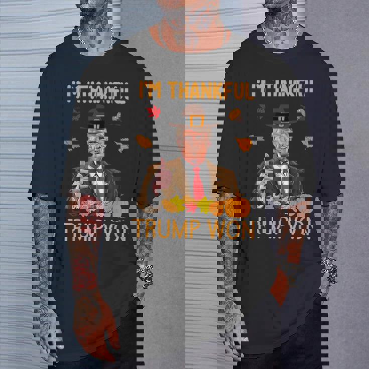 I'm Thankful Trump Won Thanksgiving Turkey Fall Women T-Shirt Gifts for Him I'm Thankful Trump Won Thanksgiving Turkey Fall Women T-Shirt Gifts for Him