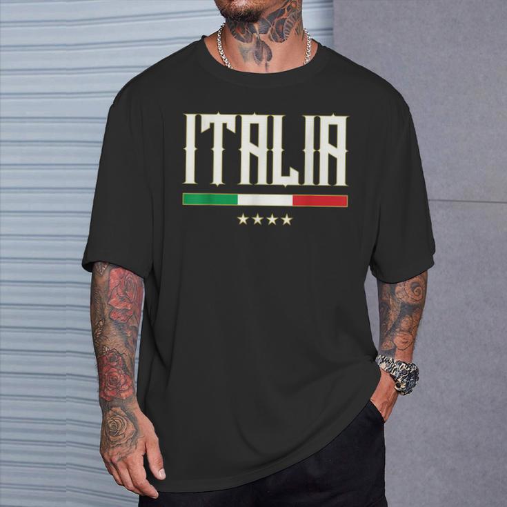 Italian Flag Bella Italy T-Shirt Geschenke für Ihn