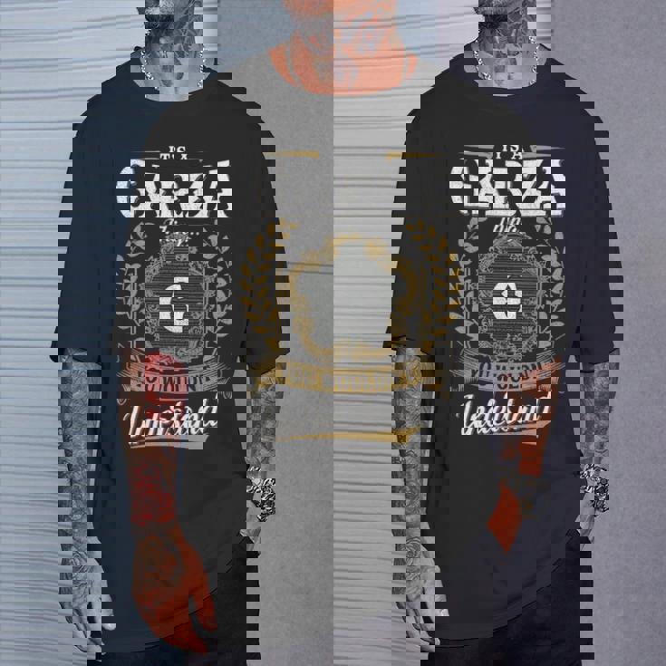 It's A Garza Thing You Wouldn't Understand Personalized Last Name Garza Family Crest Coat Of Arm T-Shirt Gifts for Him