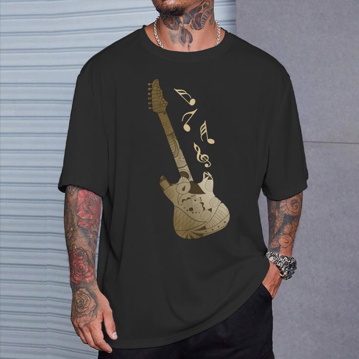 Jazz Guitar Artistic Guitar T-Shirt Geschenke für Ihn