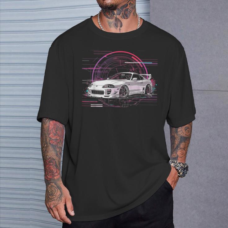 Jdm Mkiv Supra 2Jz Street Racing Drag Drift T-Shirt Geschenke für Ihn