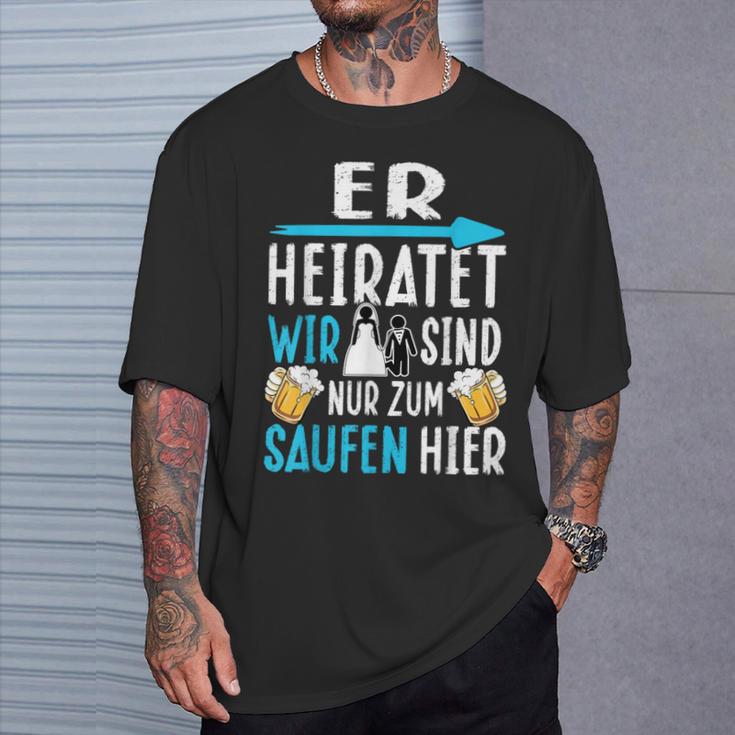 Jga Polterabend Poltern Stag Night T-Shirt Geschenke für Ihn