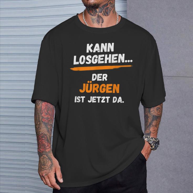 Jürgen Saying First Name Kann Losgehen T-Shirt Geschenke für Ihn