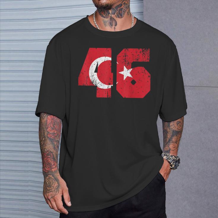 Kahramanmaras 46 Memleket Turkish Flag T-Shirt Geschenke für Ihn