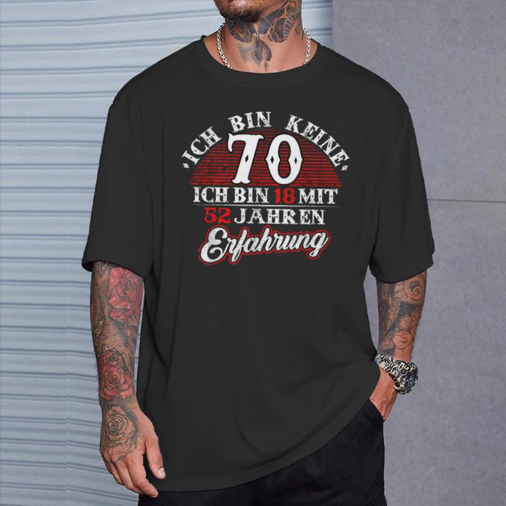 Keine 70 Jahre 18 Mit Experience Birthday T-Shirt Geschenke für Ihn