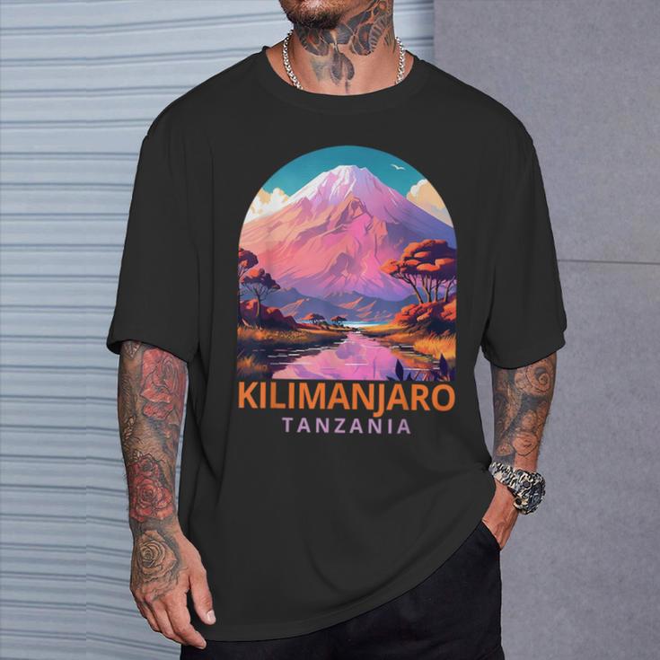 Kilimanjaro Travel Adventure Travel Kilimanjaro Tanzania T-Shirt Geschenke für Ihn