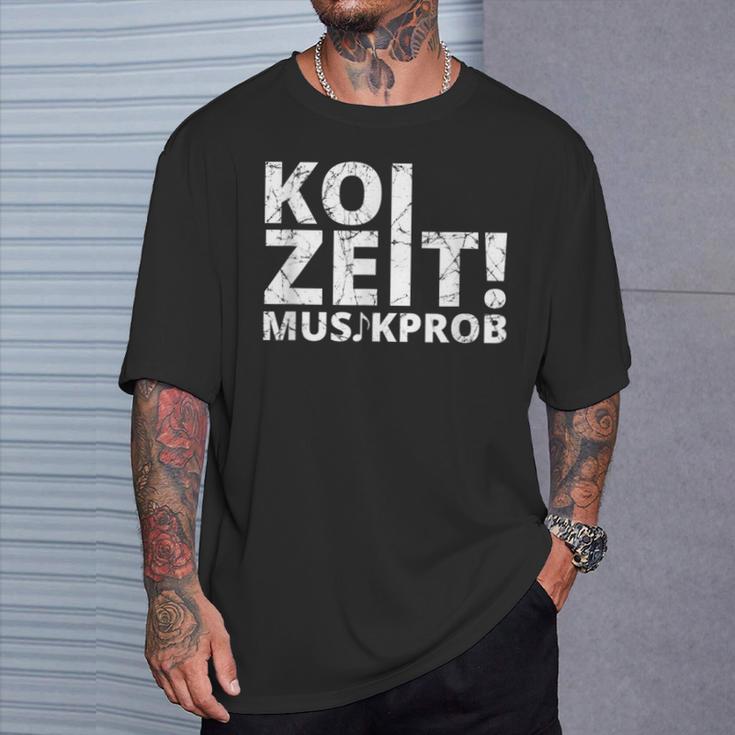 Koi Zeit Musikprob Schwaben Swabian Dialect T-Shirt Geschenke für Ihn