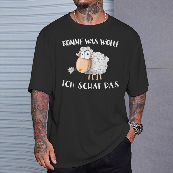 Komm Was Wolle Ich Schaf Das T-Shirt Geschenke für Ihn