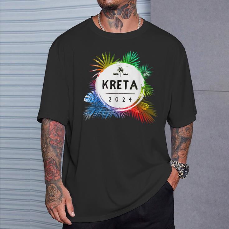 Kreta 2024 Colourful Travel Quote T-Shirt Geschenke für Ihn