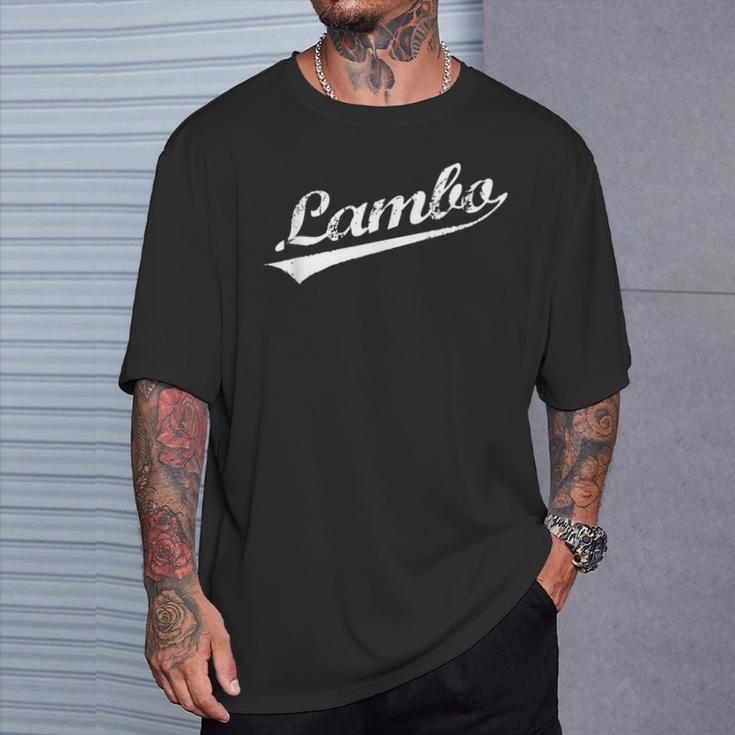 Lambo Distressed Hip Hop Rap Slang T-Shirt Geschenke für Ihn