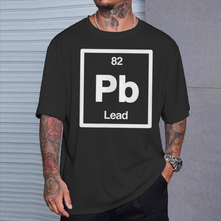 Lead Pb Periodic Table Of Elements Science T-Shirt Geschenke für Ihn