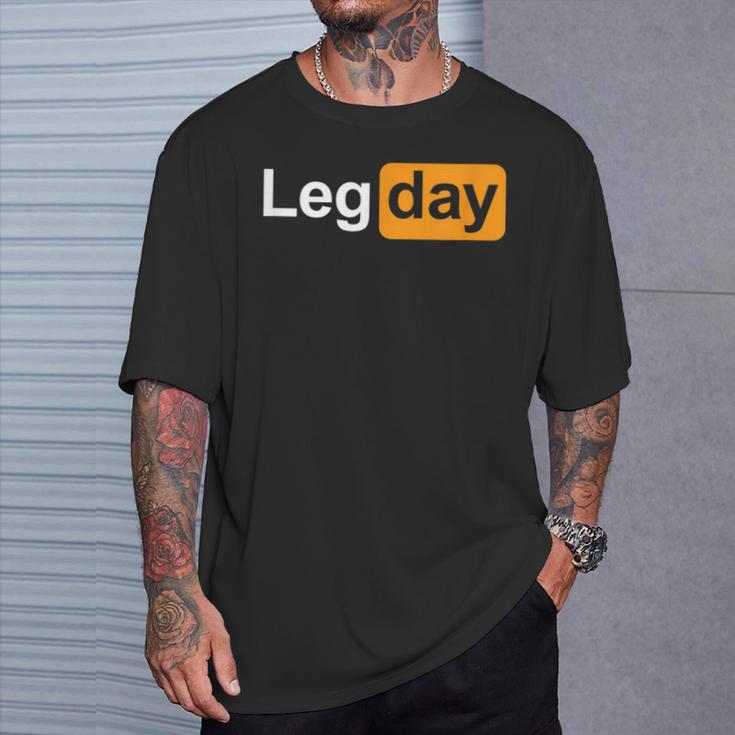 Leg Day Squats T-Shirt Geschenke für Ihn