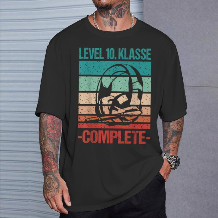 Level 10 Class Complete School Exam Bestanden Graduation S T-Shirt Geschenke für Ihn