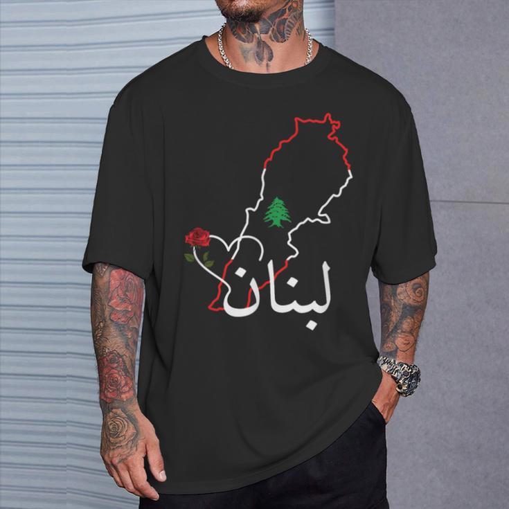 I Love Lebanon Lebanese Flag Lebanese Flag Lebanon T-Shirt Geschenke für Ihn