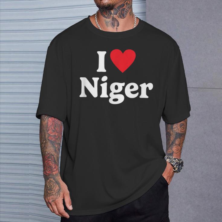 I Love Niger T-Shirt Geschenke für Ihn