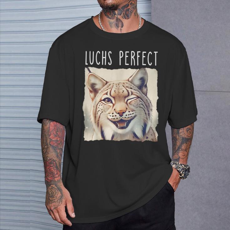 Luchs Perfect X Lynx Bobcat Looks Perfect Lustiger Luchs T-Shirt Geschenke für Ihn