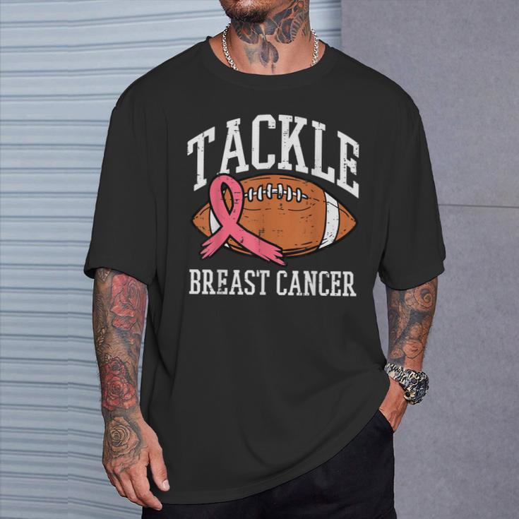 T-shirt Femme Ruban Rose Octobre 2025 - Col En V, Soutien Lutte Contre Le Cancer Du Sein, Symbolique Et Confortable