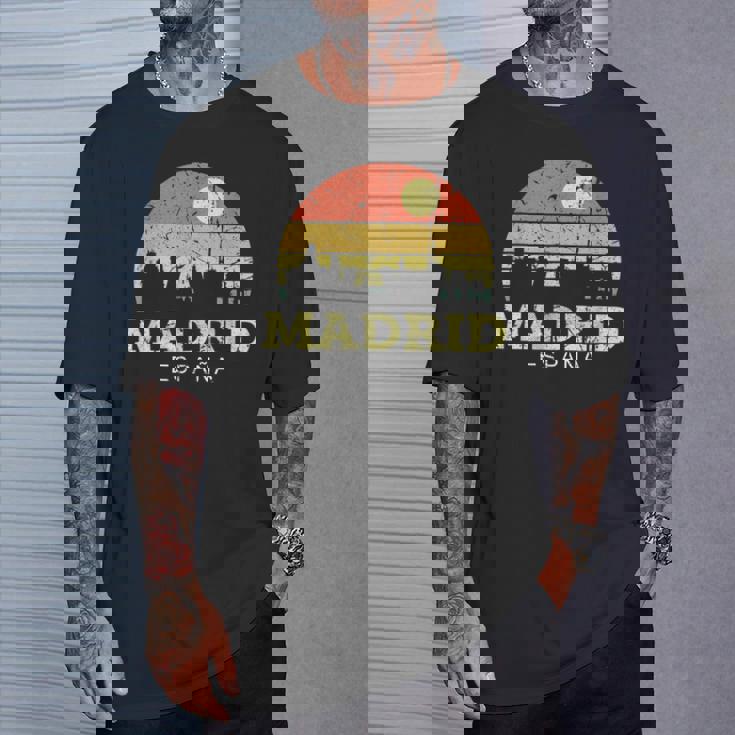 Madridintage Camisa De Horizontal City De Madrid Camiseta unisex Regalos para él