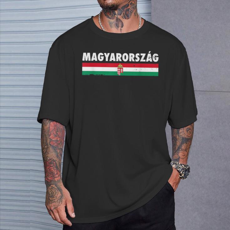 Magyarország Hungaryintage Hungarian Flag Hungarian T-Shirt Geschenke für Ihn