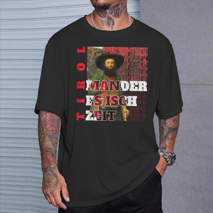 Mander Es Isch Zeit Andreas Hofer Tirol T-Shirt Geschenke für Ihn