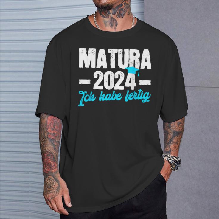 Matura 2024 Ich Habe Fertig Matura Bestanden T-Shirt Geschenke für Ihn